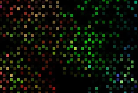 Dark Multicolor, Rainbow vector cover with polygonal style. Stock Illustration