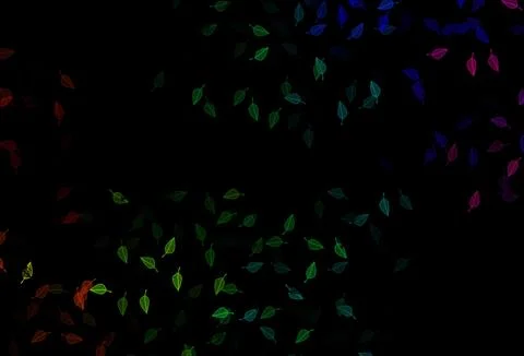 Dark Multicolor, Rainbow vector doodle pattern. 스톡 일러스트