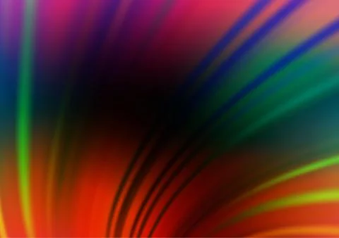 Dark Multicolor, Rainbow vector glossy abstract background. Stock Illustration