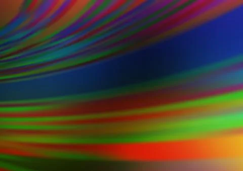 Dark Multicolor, Rainbow vector glossy bokeh pattern. Illustrazione stock