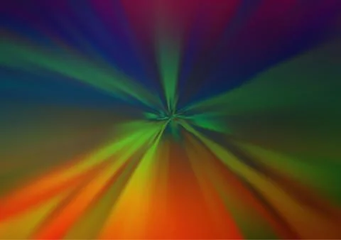 Dark Multicolor, Rainbow vector glossy bokeh pattern. イラスト素材