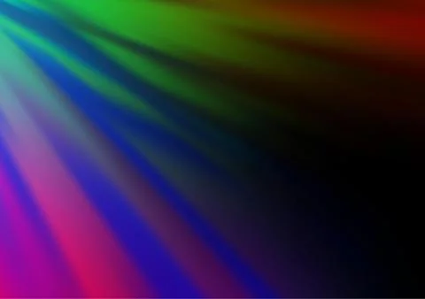 Dark Multicolor, Rainbow vector glossy bokeh pattern. イラスト素材