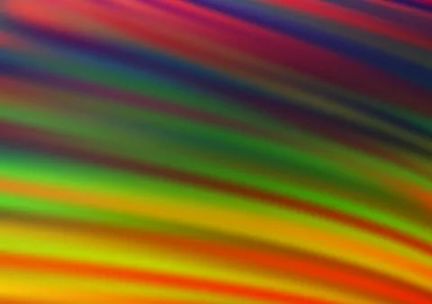Dark Multicolor, Rainbow vector glossy bokeh pattern. Illustrazione stock