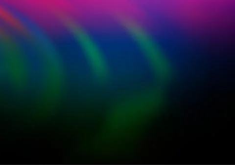 Dark Multicolor, Rainbow vector glossy bokeh pattern. イラスト素材