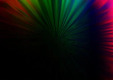 Dark Multicolor, Rainbow vector glossy bokeh pattern. 스톡 일러스트
