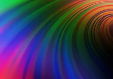 Dark Multicolor, Rainbow vector glossy abstract background. 스톡 일러스트