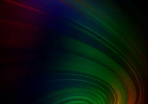 Dark Multicolor, Rainbow vector glossy bokeh pattern. Stockillustratie