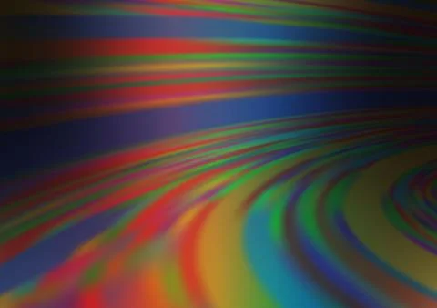 Dark Multicolor, Rainbow vector glossy bokeh pattern. イラスト素材