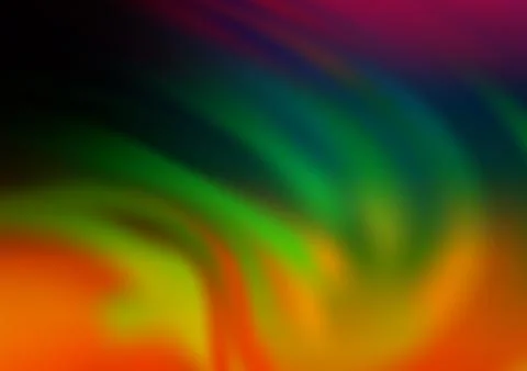 Dark Multicolor, Rainbow vector glossy bokeh pattern. イラスト素材