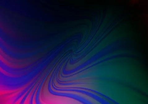 Dark Multicolor, Rainbow vector glossy bokeh pattern. Illustrazione stock