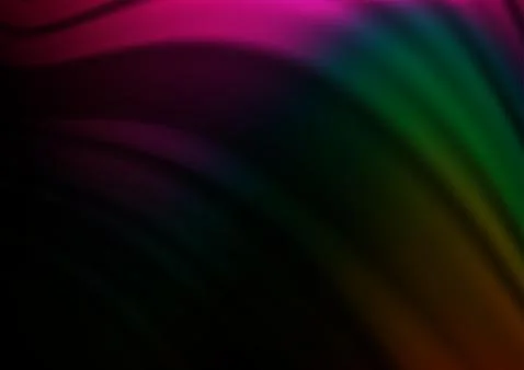 Dark Multicolor, Rainbow vector glossy bokeh pattern. Stockillustratie