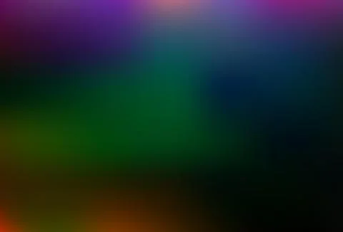 Dark Multicolor, Rainbow vector glossy bokeh pattern. Illustrazione stock