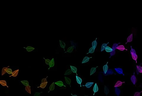 Dark Multicolor, Rainbow vector hand painted pattern. Illustrazione stock
