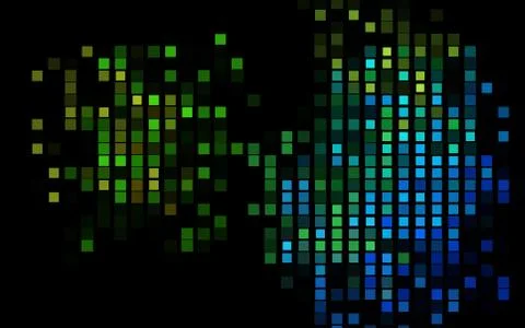 Dark Multicolor, Rainbow vector layout with lines, rectangles. Stock Illustration