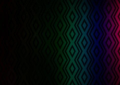 Dark Multicolor, Rainbow vector layout with lines, rectangle. Stock Illustration