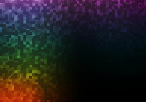 Dark Multicolor, Rainbow vector layout with lines, rectangles. 스톡 일러스트