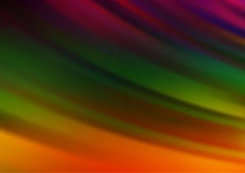 Dark Multicolor, Rainbow vector layout with flat lines. Stock Illustration