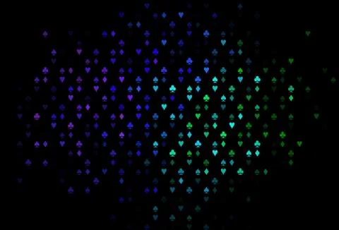 Dark Multicolor, Rainbow vector layout with elements of cards. Ilustración de archivo