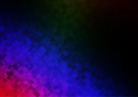 Dark Multicolor, Rainbow vector layout with lines, rectangles. 스톡 일러스트