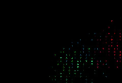 Dark Multicolor, Rainbow vector layout with elements of cards. Stockillustratie