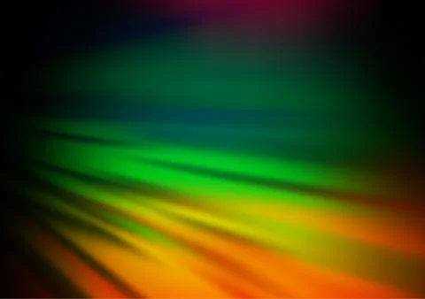 Dark Multicolor, Rainbow vector layout with flat lines. Stock Illustration