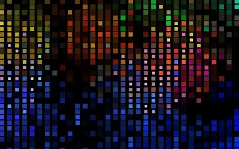 Dark Multicolor, Rainbow vector layout with lines, rectangles. 스톡 일러스트
