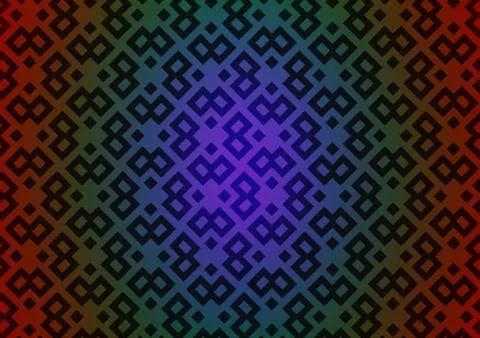 Dark Multicolor, Rainbow vector layout with lines, rectangles. Stock Illustration