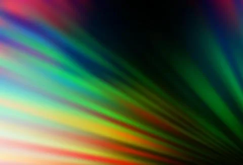 Dark Multicolor, Rainbow vector layout with flat lines. Stock Illustration