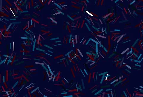 Dark multicolor, rainbow vector layout with flat lines. Stock Illustration