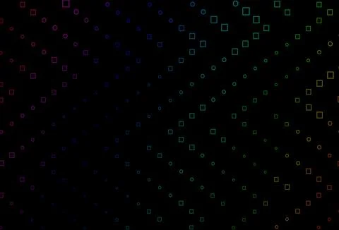 Dark Multicolor, Rainbow vector layout with rectangles, squares. 스톡 일러스트