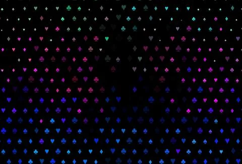 Dark Multicolor, Rainbow vector layout with elements of cards. Ilustración de archivo