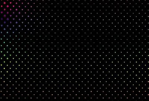 Dark multicolor, rainbow vector layout with elements of cards. Ilustración de archivo