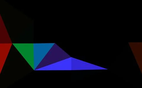 Dark Multicolor, Rainbow vector low poly cover. 스톡 일러스트