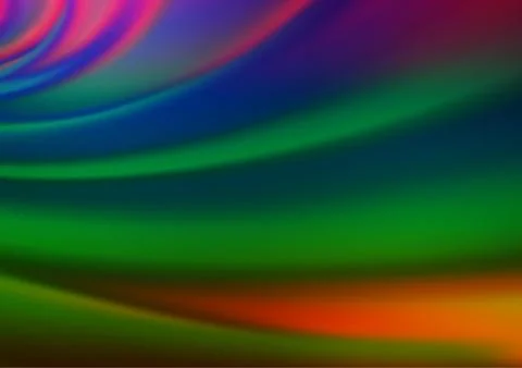 Dark Multicolor, Rainbow vector modern bokeh pattern. Stock Illustration