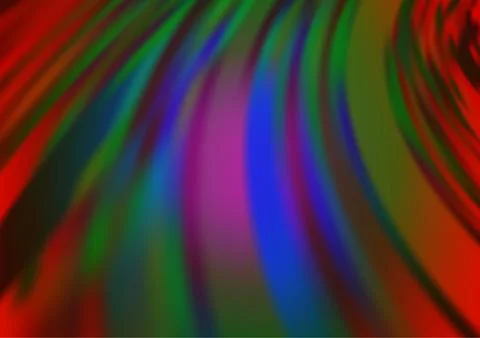 Dark Multicolor, Rainbow vector modern elegant background. Illustrazione stock