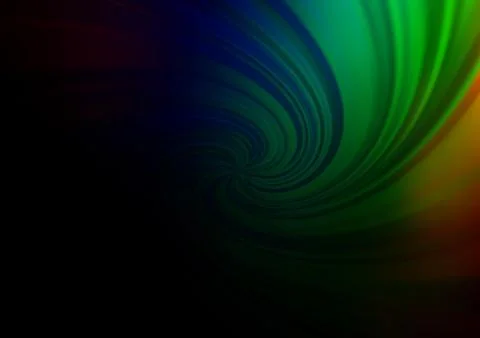 Dark Multicolor, Rainbow vector modern bokeh pattern. Illustrazione stock
