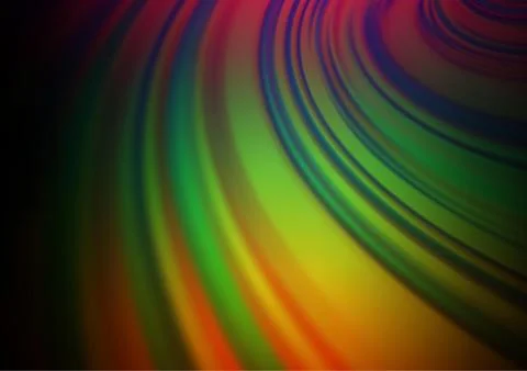 Dark Multicolor, Rainbow vector modern bokeh pattern. Stock Illustration