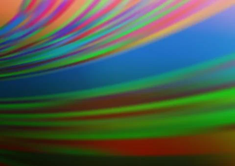 Dark Multicolor, Rainbow vector modern bokeh pattern. Illustrazione stock
