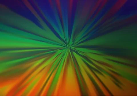 Dark Multicolor, Rainbow vector modern bokeh pattern. Illustrazione stock