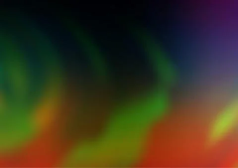 Dark Multicolor, Rainbow vector modern bokeh pattern. Stock Illustration