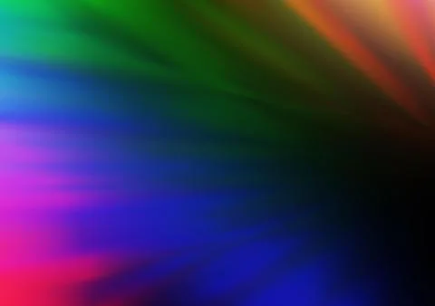 Dark Multicolor, Rainbow vector modern bokeh pattern. 스톡 일러스트