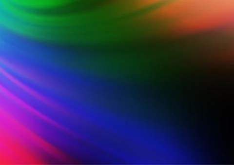 Dark Multicolor, Rainbow vector modern bokeh pattern. Illustrazione stock