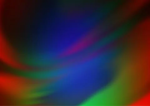 Dark Multicolor, Rainbow vector modern bokeh pattern. Illustrazione stock