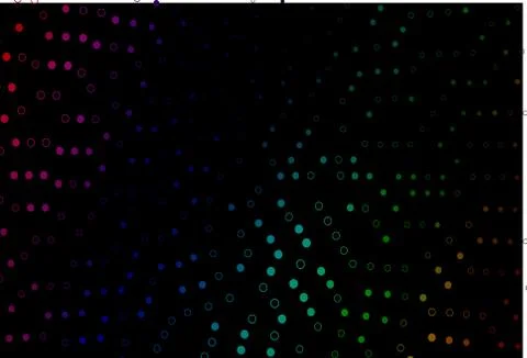 Dark Multicolor, Rainbow vector pattern with spheres. Stock Illustration