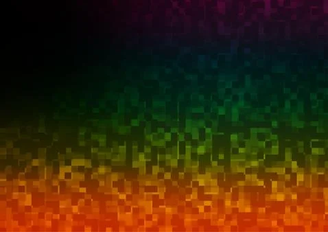Dark Multicolor, Rainbow vector pattern in square style. イラスト素材
