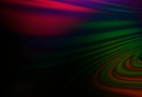 Dark Multicolor, Rainbow vector pattern with lamp shapes. Stockillustratie
