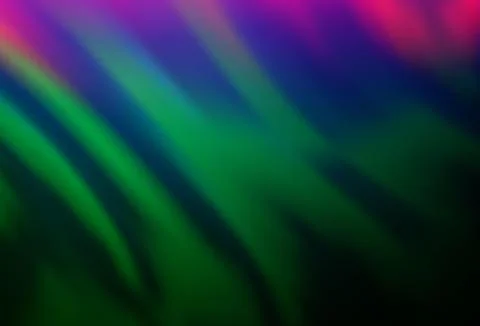Dark Multicolor, Rainbow vector pattern with liquid shapes. イラスト素材