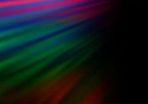 Dark Multicolor, Rainbow vector pattern with narrow lines. Stockillustratie