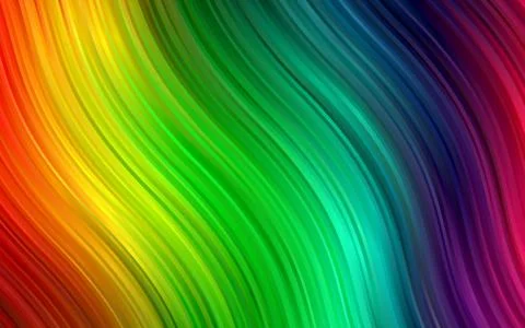 Dark Multicolor, Rainbow vector pattern with liquid shapes. イラスト素材