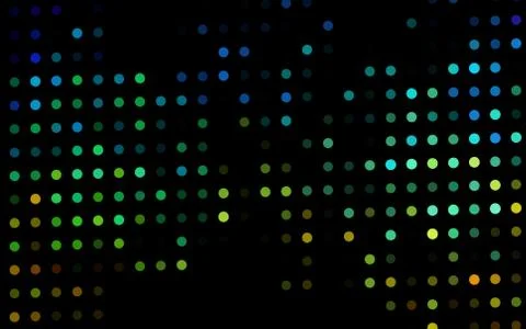 Dark Multicolor, Rainbow vector pattern with spheres. イラスト素材